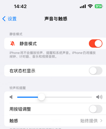 铜梁苹果15Pro维修网点分享iPhone15Pro系列机型中隐藏静音图标 
