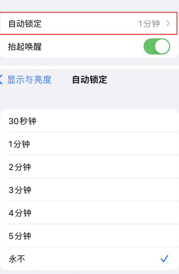 铜梁苹果换屏维修分享无法调整iPhone自动锁屏的时间怎么办